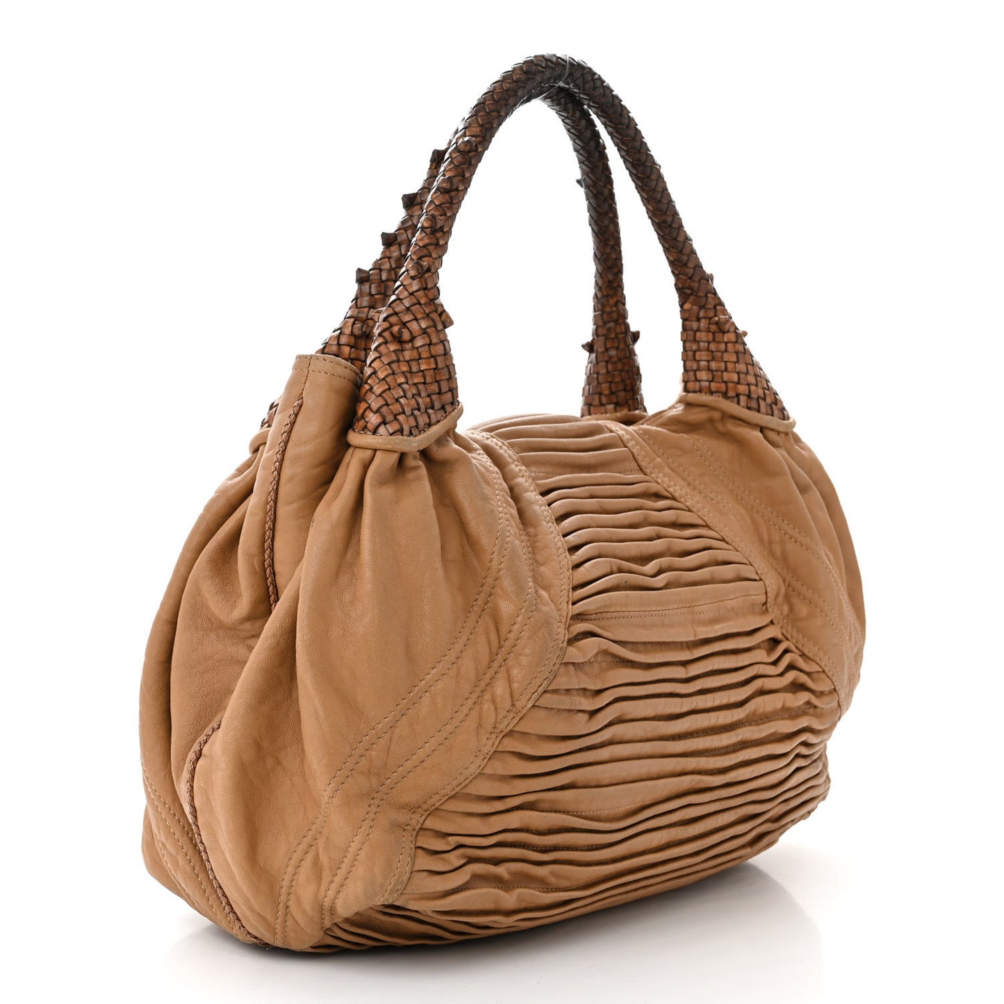 Nappa Pleated Nuvolata Spy Bone