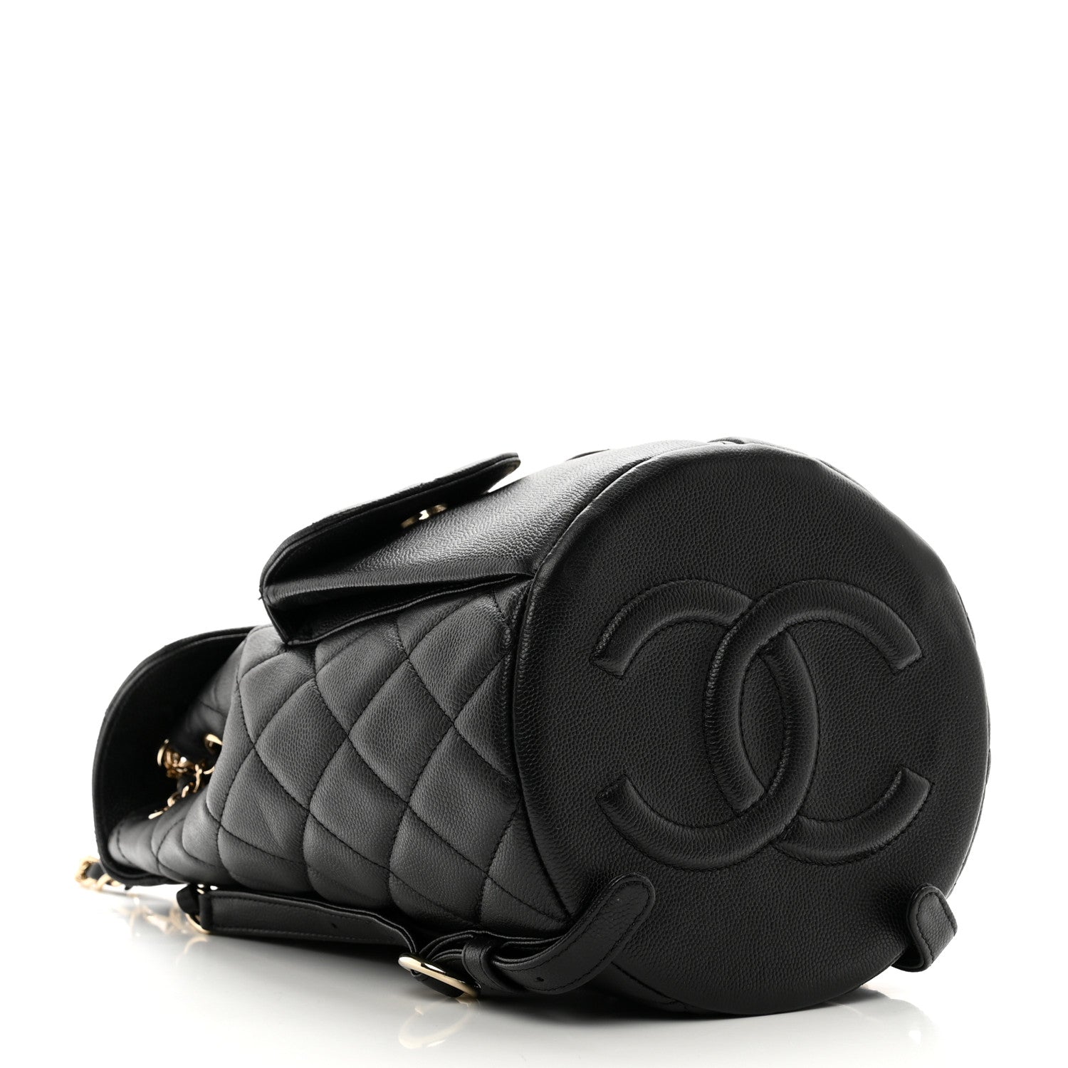 Chanel Caviar Quilted Pockets Backpack Black 4 of 10