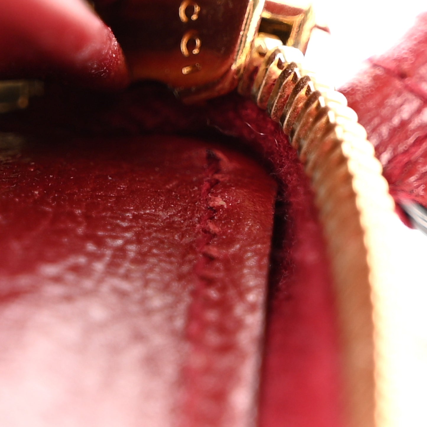 GG Supreme Monogram Tian Zip Around Wallet Beige Multicolor Red