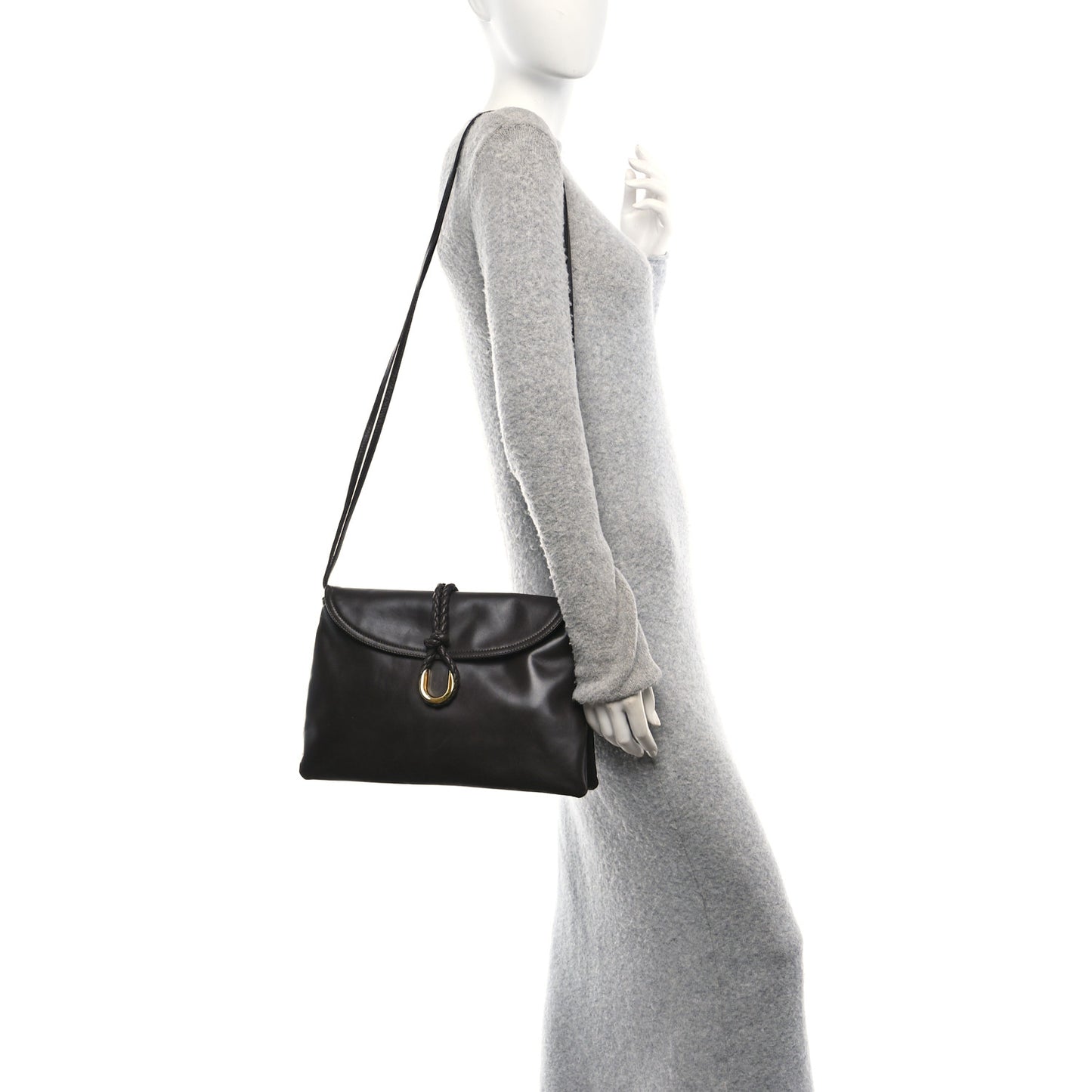 Smooth Calfskin Medium Liberta Shoulder Bag Fondant