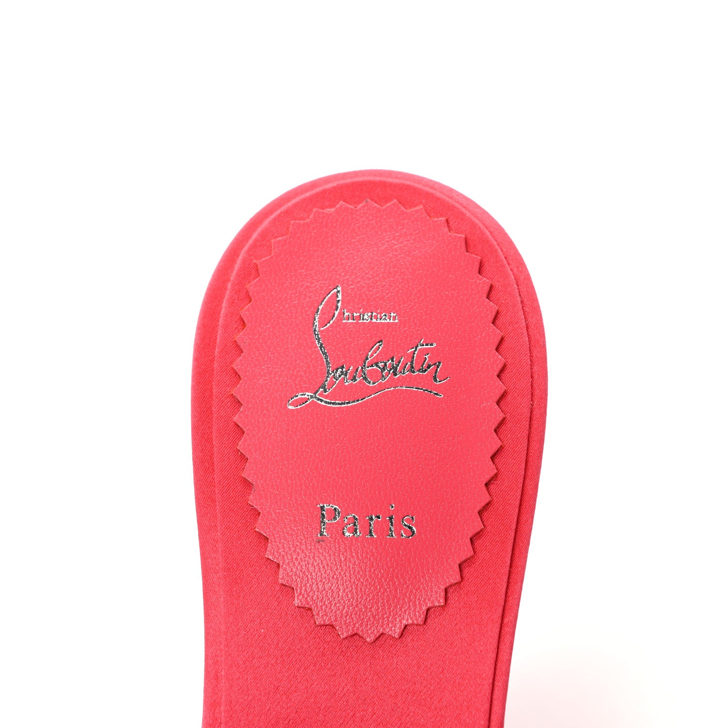 Christian Louboutin Crepe Satin Nicol Is Back 85 Slide Sandals 40 Venus 7 of 8