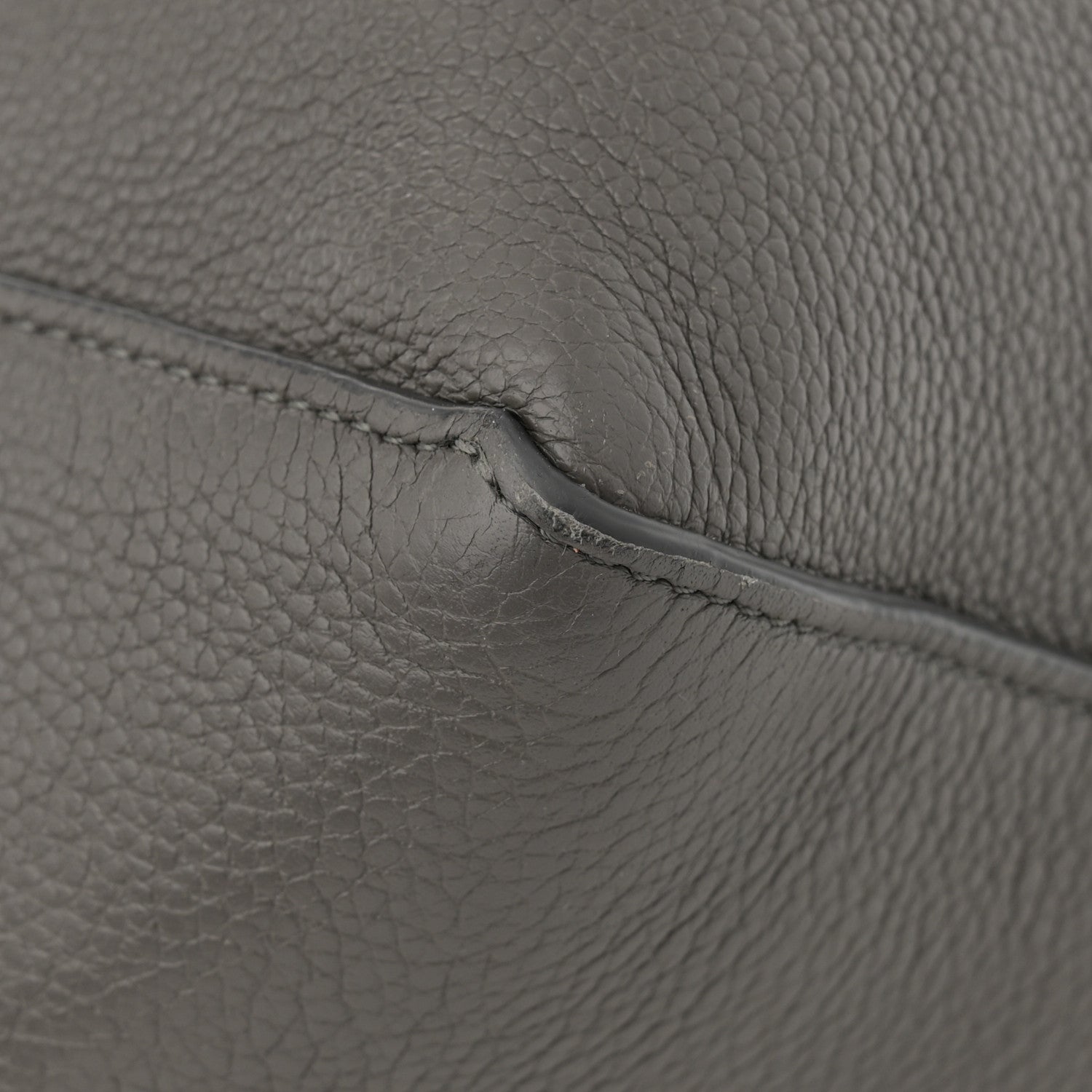 Celine Soft Grained Calfskin Small Belt Cabas Phantom Medium Grey 16 of 16