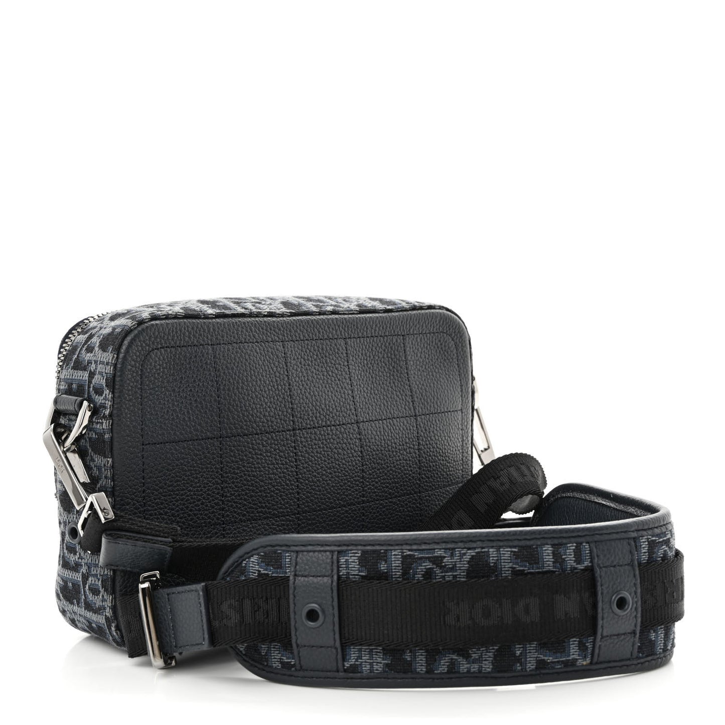 HOMME Oblique Jacquard Safari Messenger Navy Blue