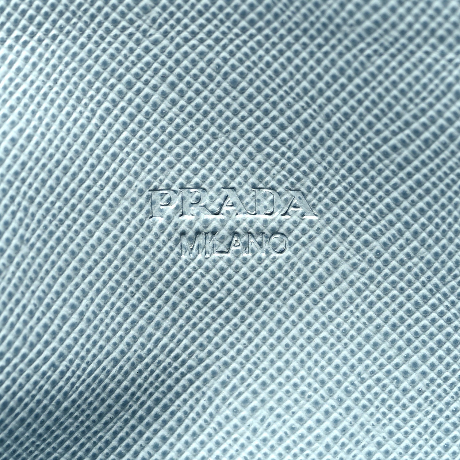 Prada Saffiano Metal Envelope Wallet Cornflower Blue 7 of 12