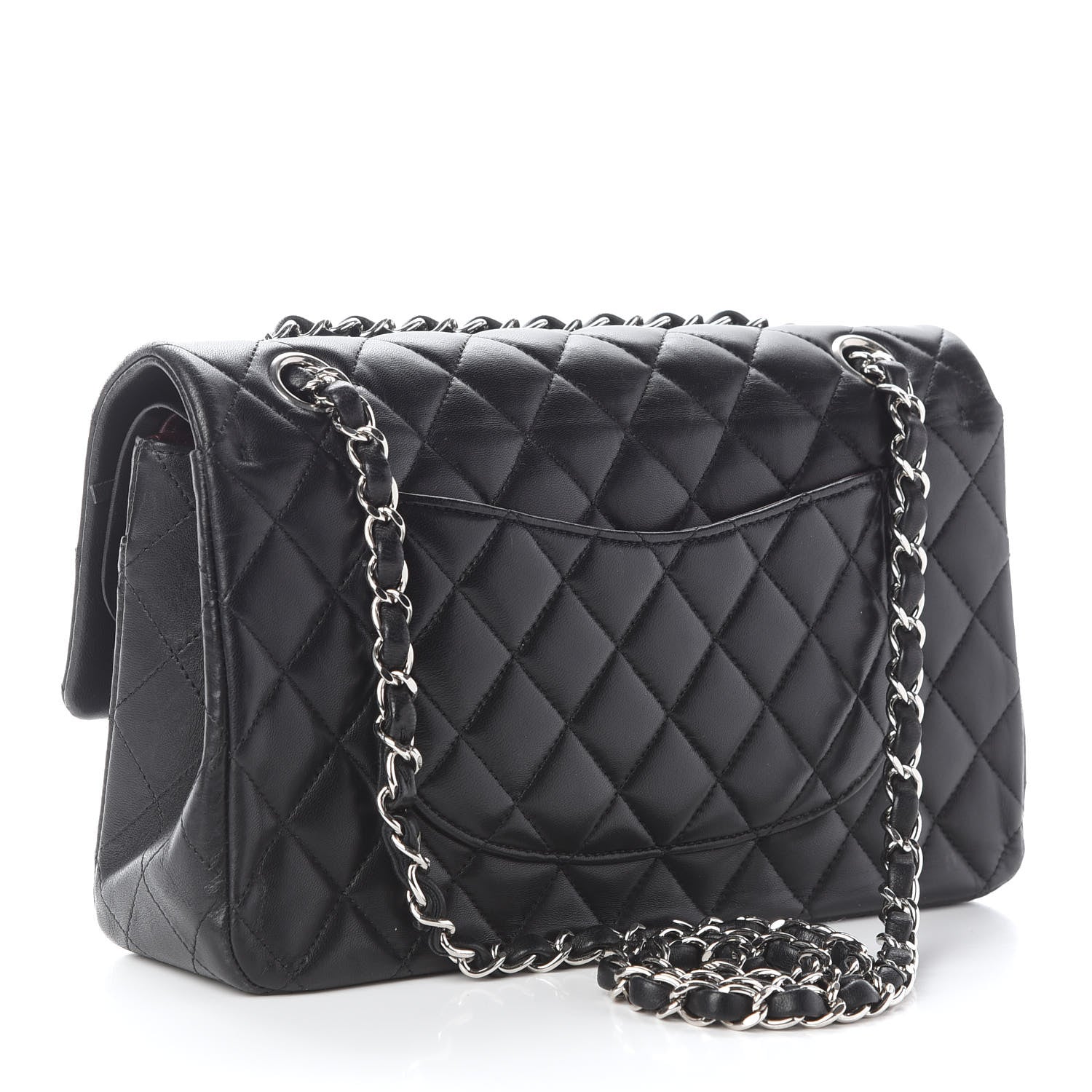 Chanel Lambskin Quilted Medium Double Flap Black 3 of 13