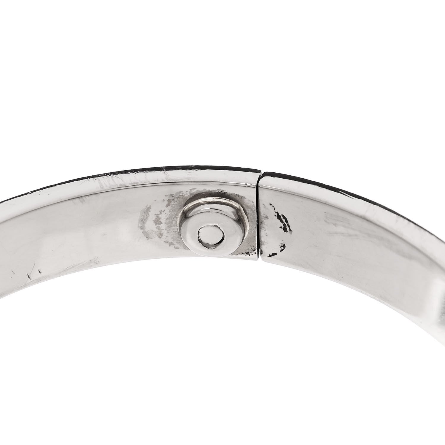 Cartier 18K White Gold LOVE Bracelet 16 8 of 9