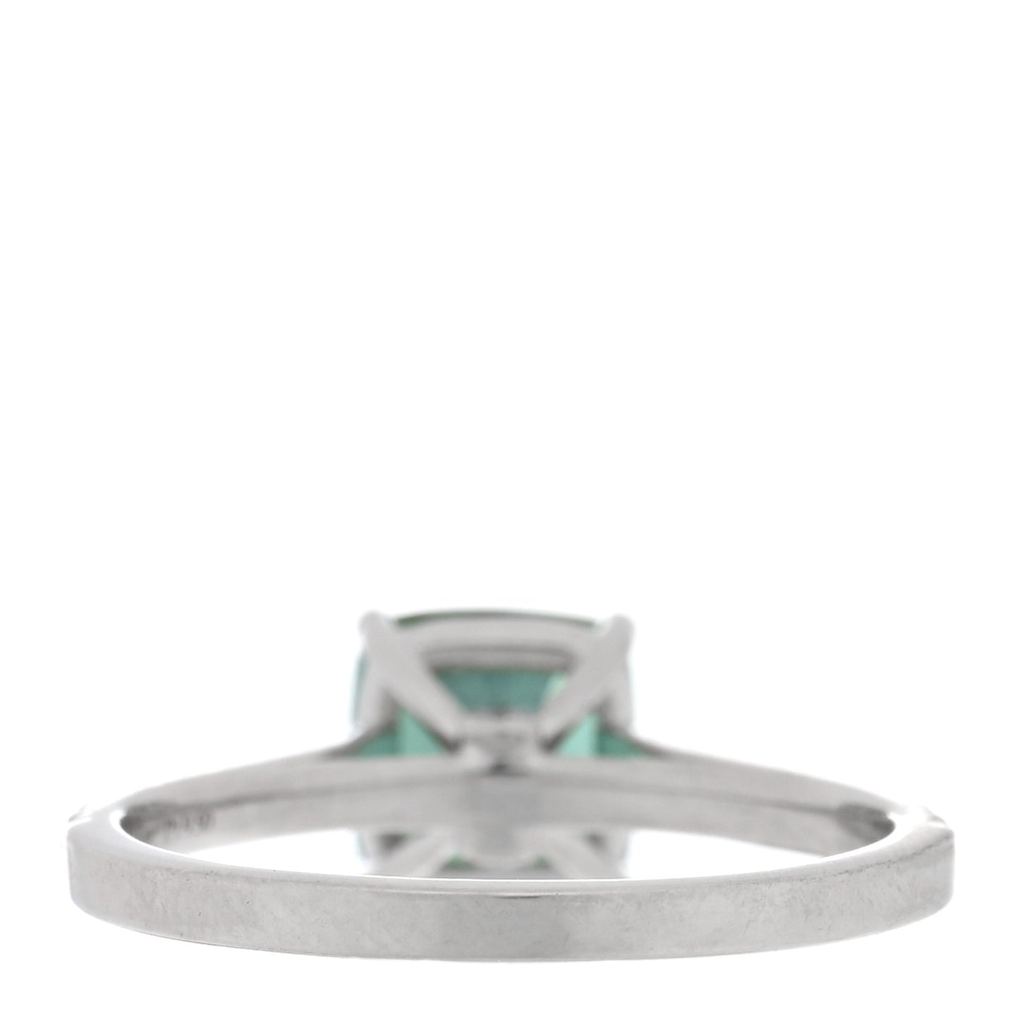 Platinum Diamond Green Tourmaline Legacy Ring 52 6