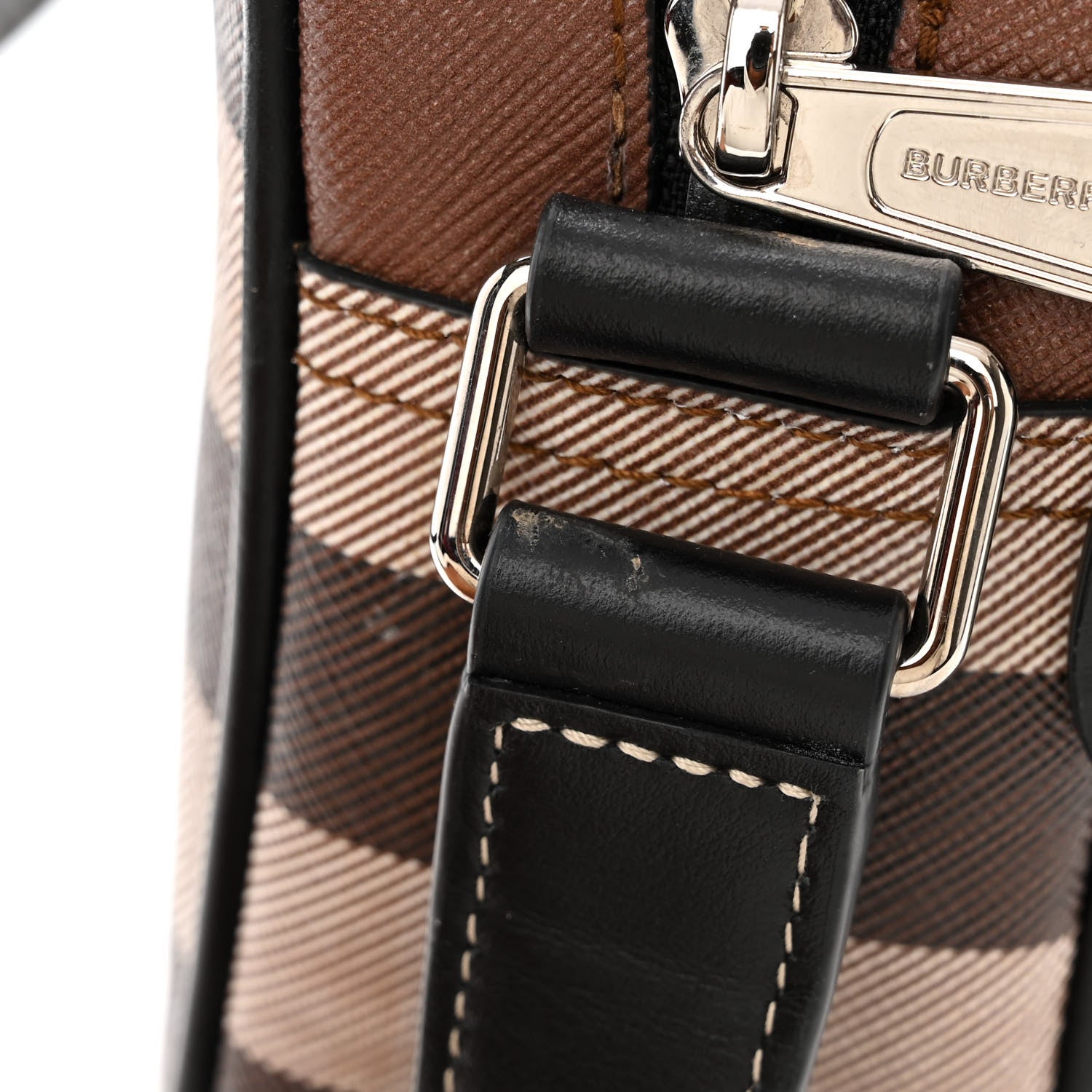 Burberry Canvas Check Paddy Messenger Birch Brown 11 of 12