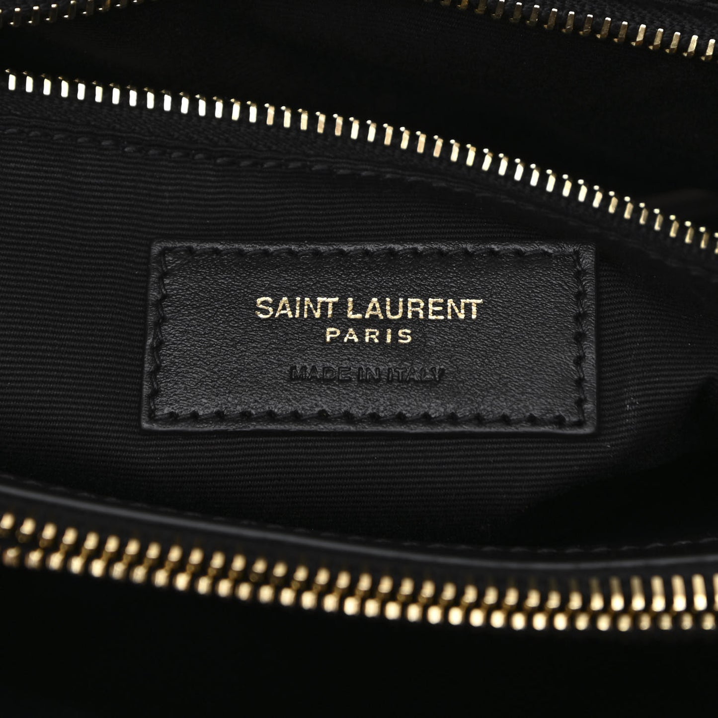 Calfskin Y Quilted Monogram Large Loulou Chain Satchel Black