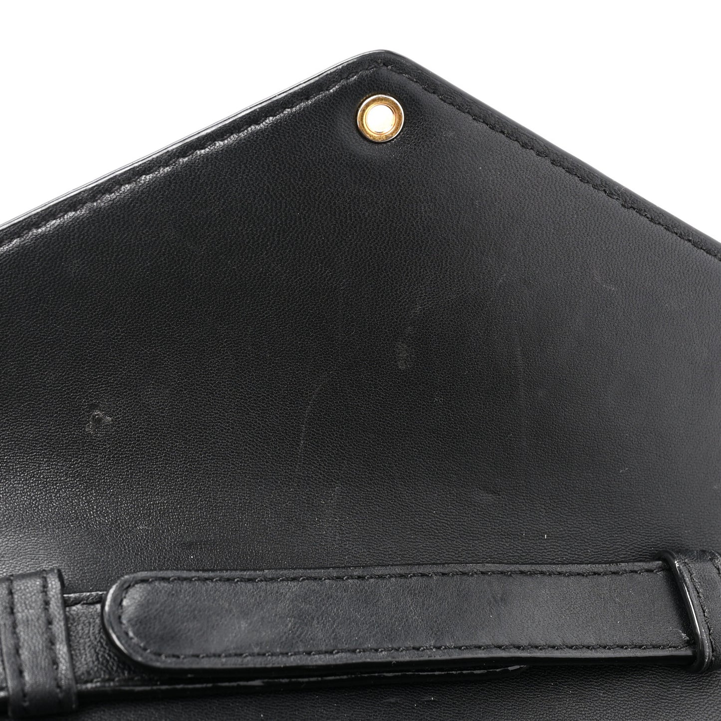 Crocodile Embossed Calfskin W Legacy Saddle Bag Black