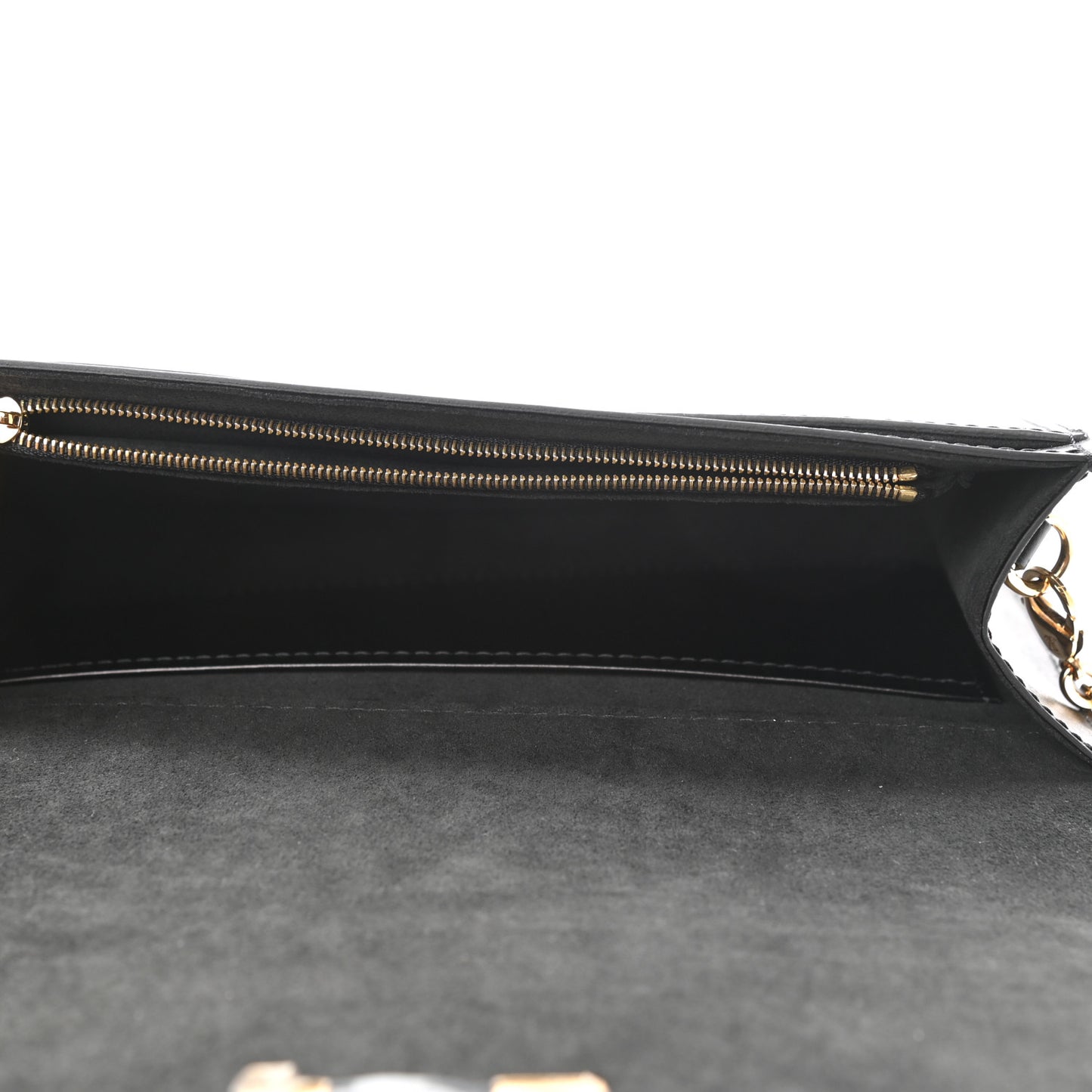 Calfskin Chain Louise MM Black