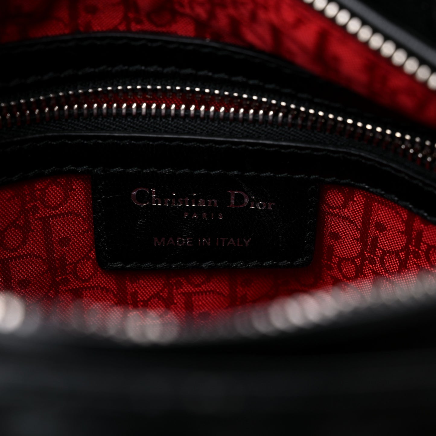 Lambskin Cannage Medium Lady Dior Black