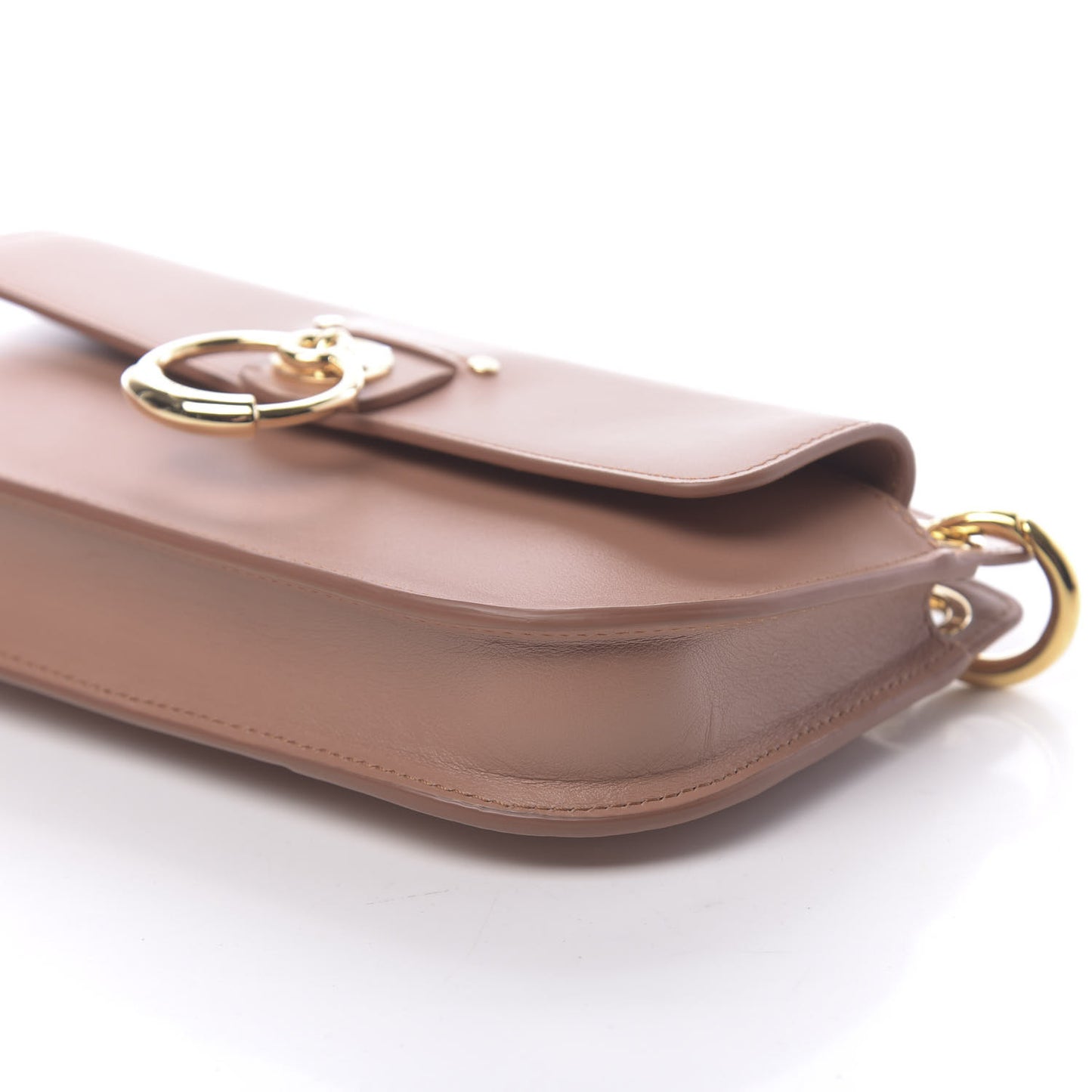 Calfskin Tess Mini Crossbody Bag Muted Brown