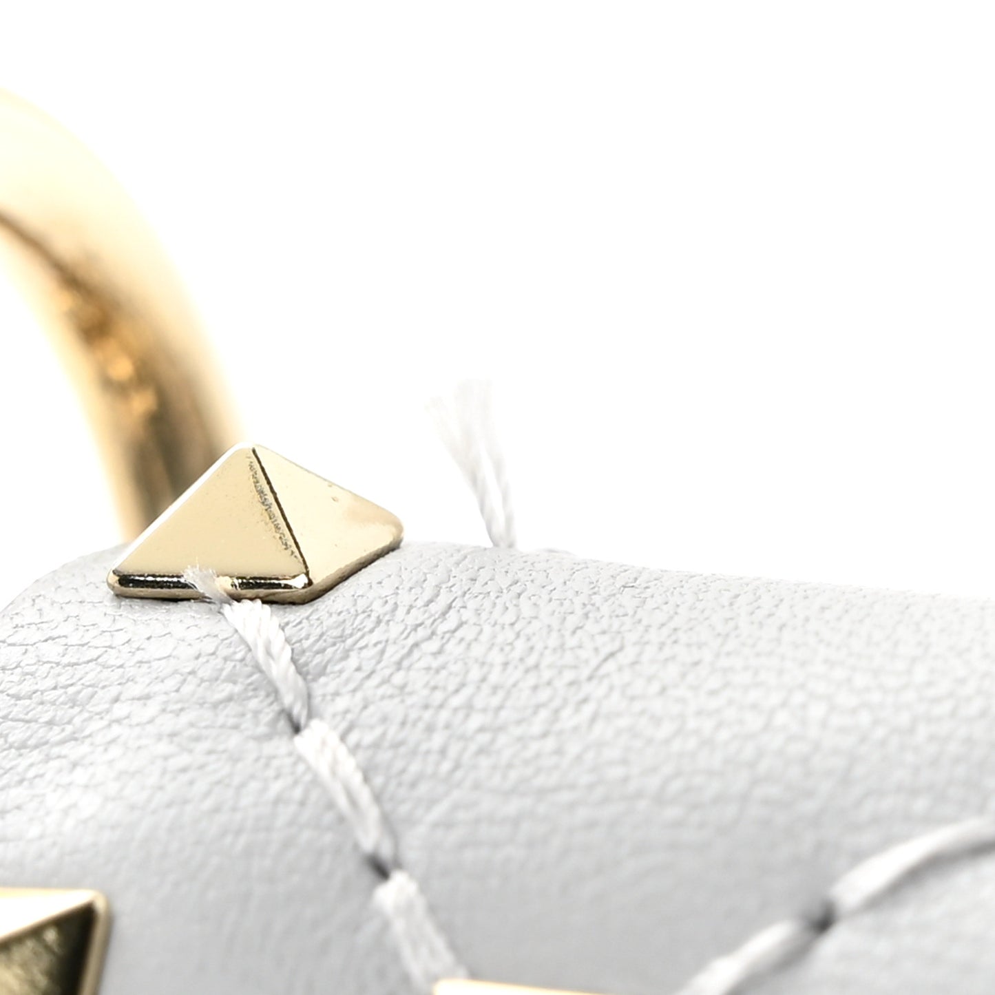 Lambskin Rockstud Crossbody Phone Case Pastel Grey