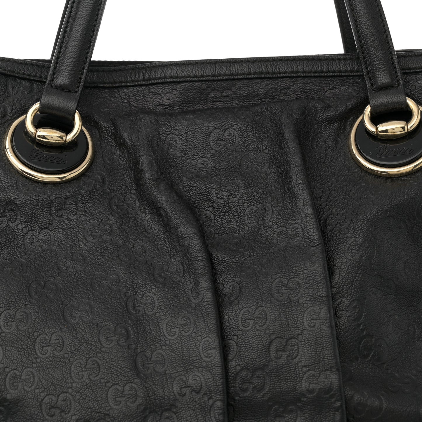 Guccissima Large Full Moon Tote Black