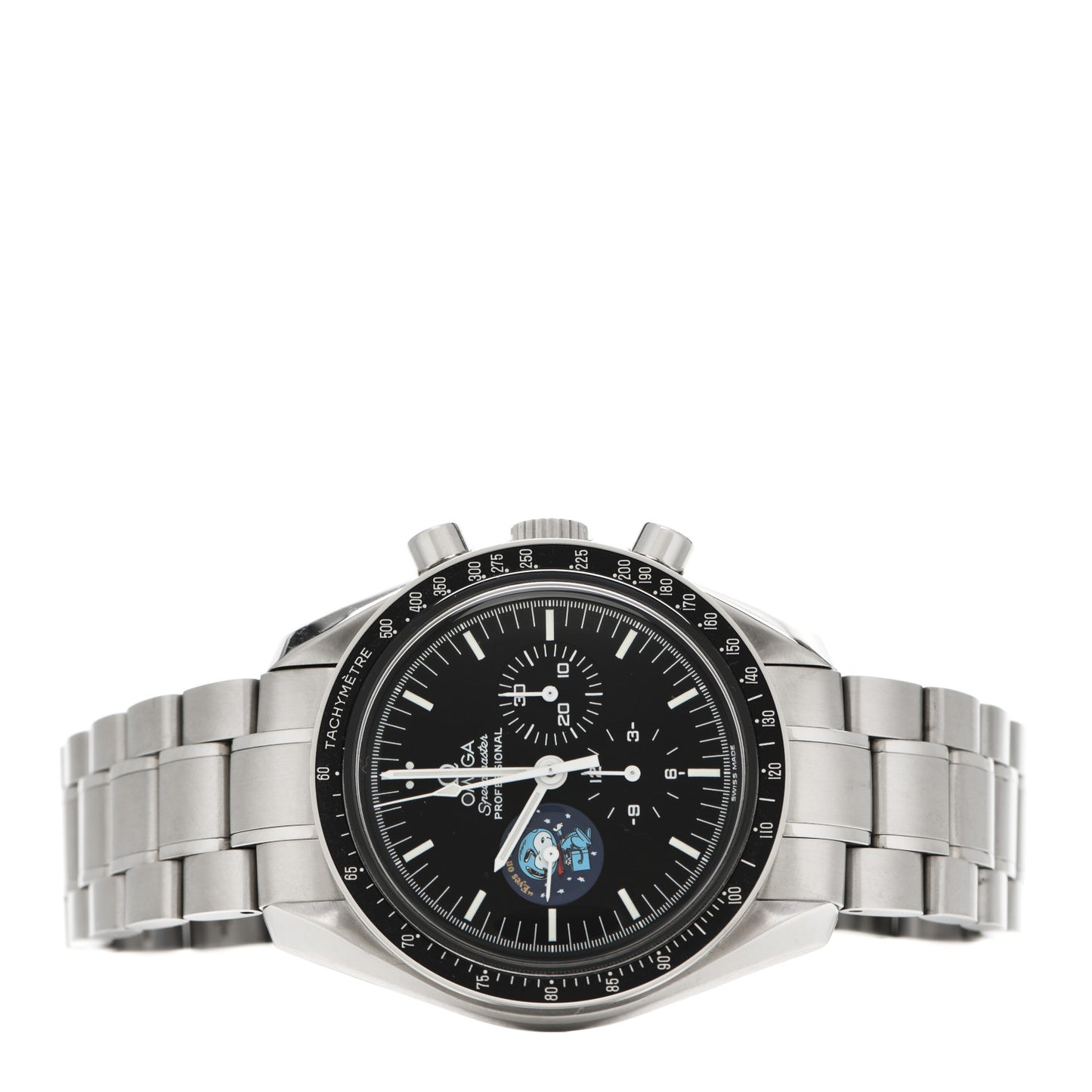 Stainless Steel 42mm Speedmaster Professional MoonWatch Limited Edition Snoopy Manual Winding Watch Black 3578.51.00