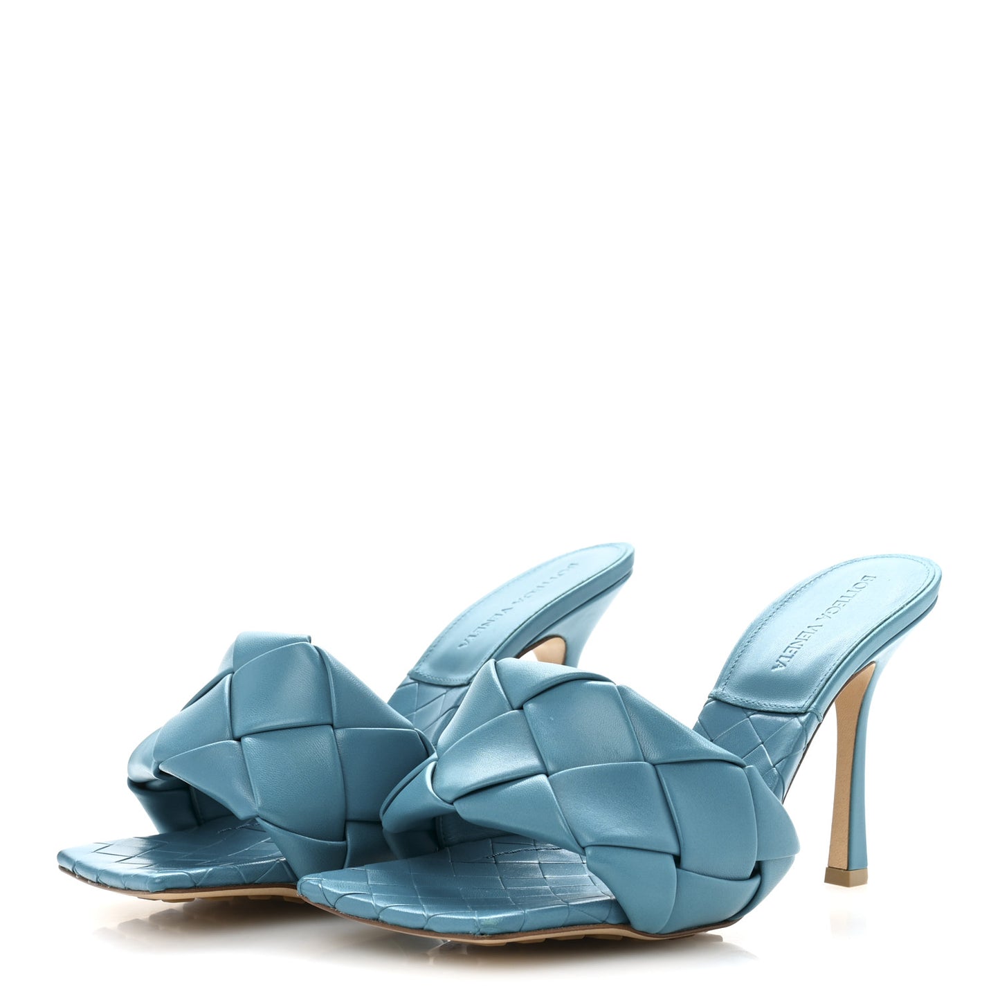 Nappa Maxi Intrecciato Lido 90mm Mule Sandals 39.5 Blaster