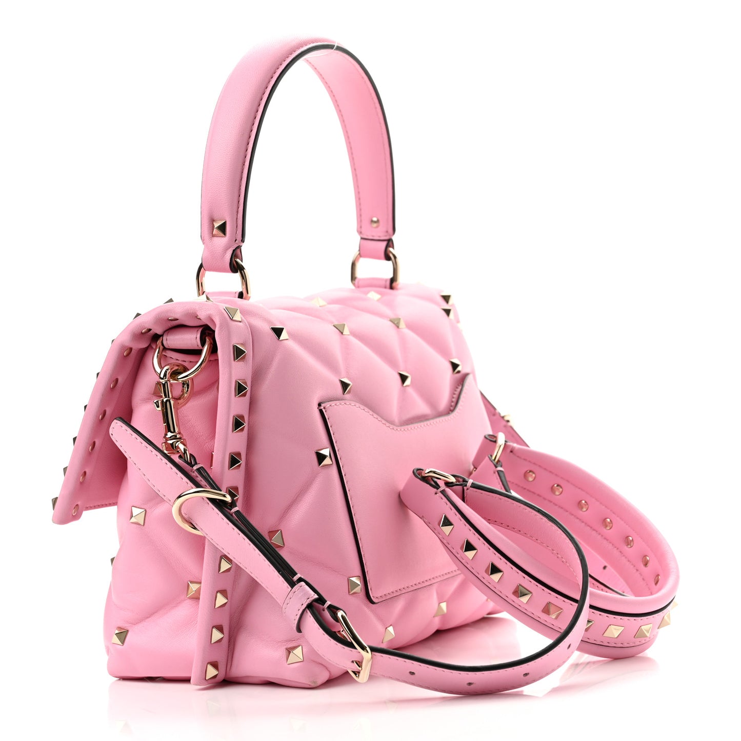 Nappa Medium Candystud Top Handle Bag Absolute