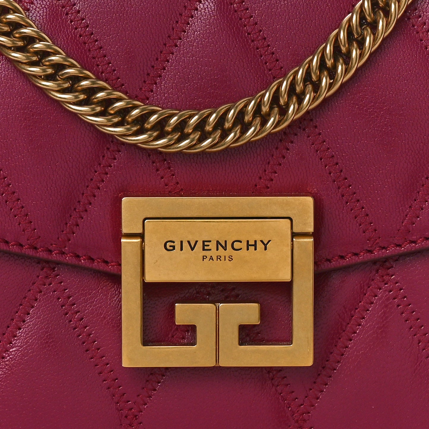 Goatskin Quilted Small GV3 Shoulder Bag