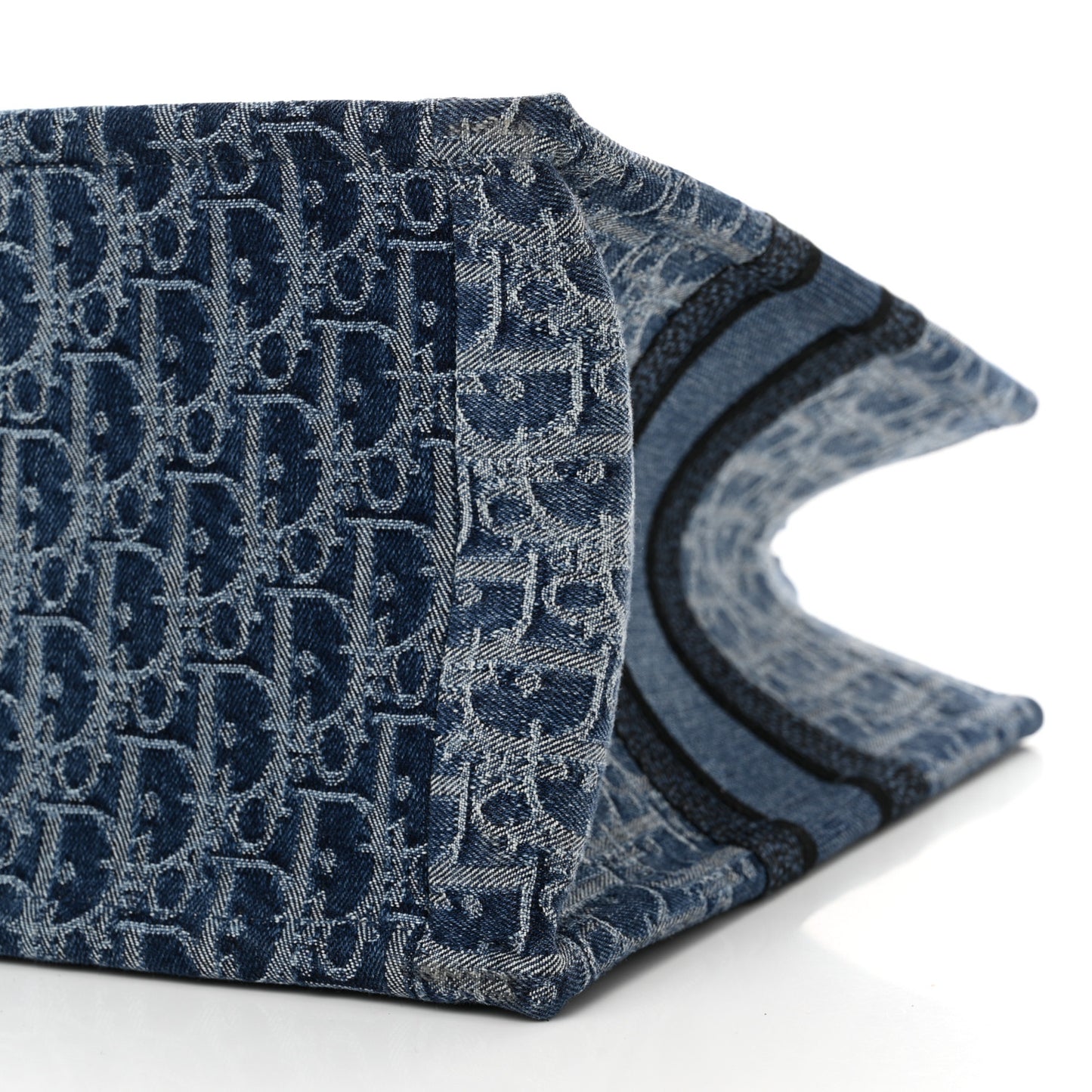 Oblique Denim Medium Book Tote Blue