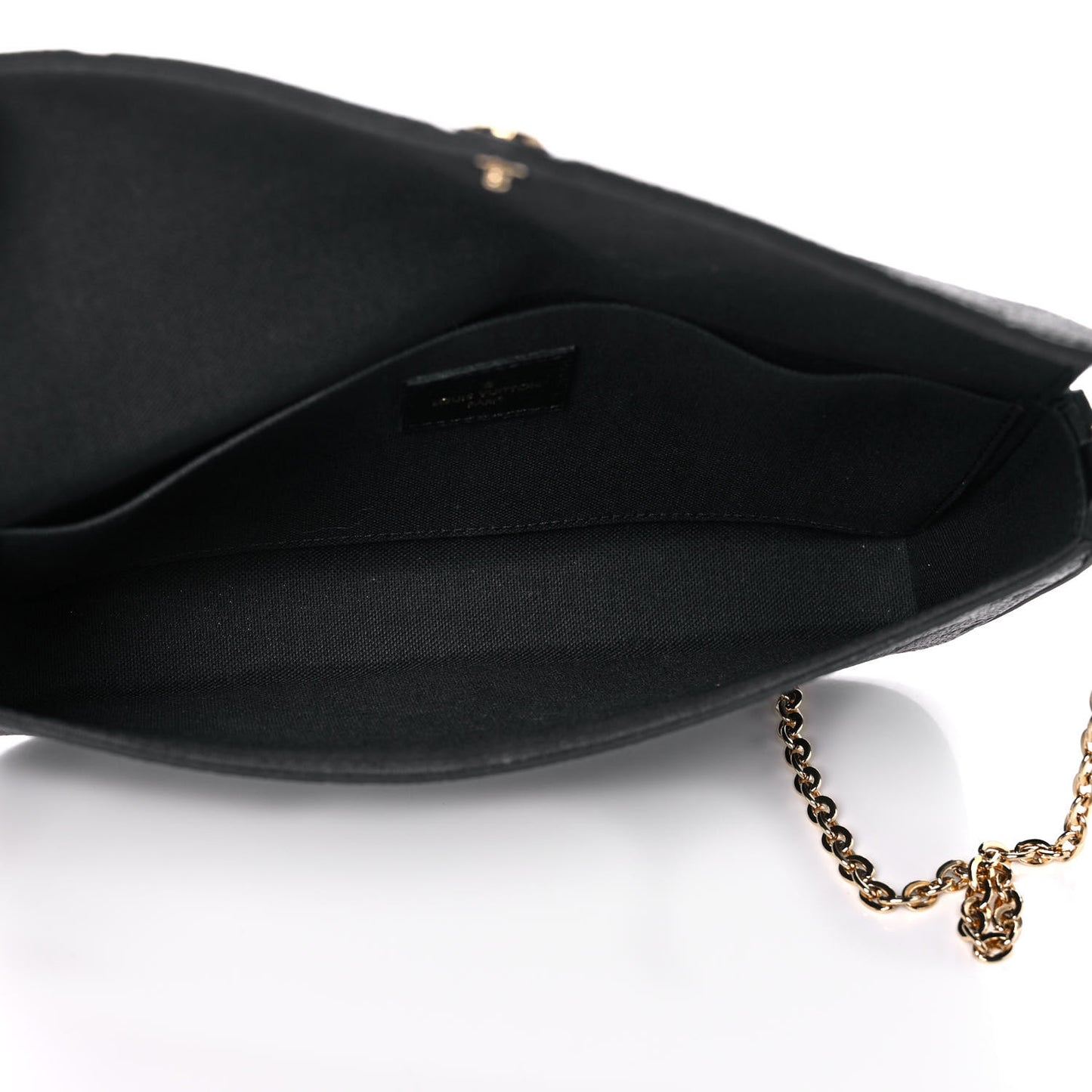 Empreinte Pochette Felicie Chain Wallet Black