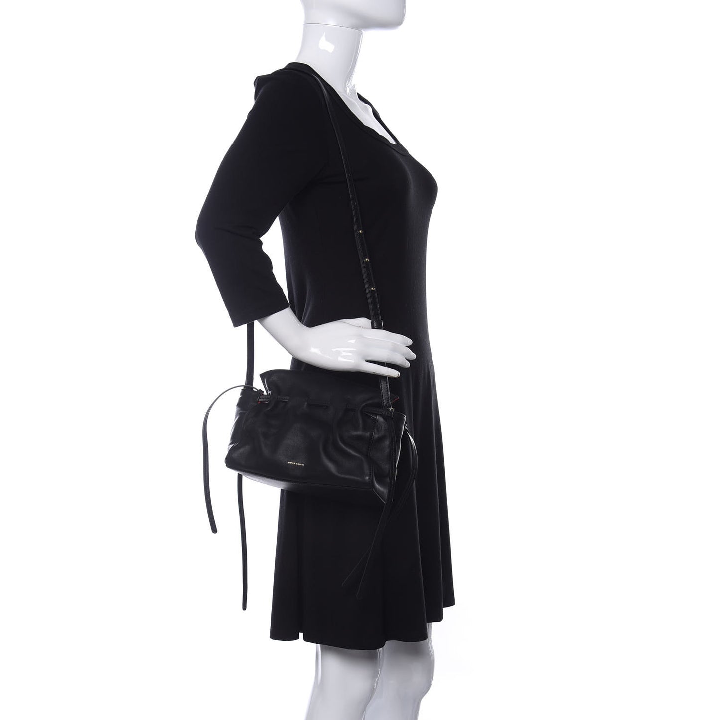 Lambskin Mini Protea Bag Black Flamma