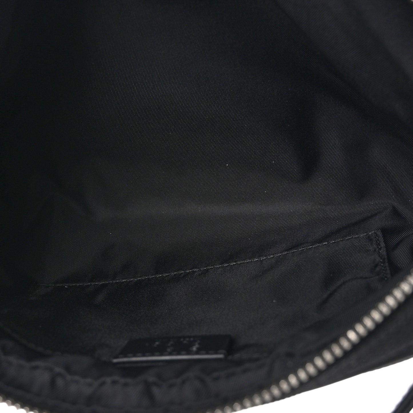 Canvas Web Slim Belt Bag Black