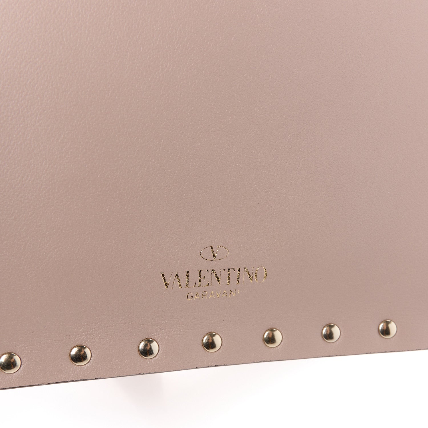 Valentino Garavani Vitello Medium Rockstud Envelope Flat Wristlet Pouch Poudre 8 of 9