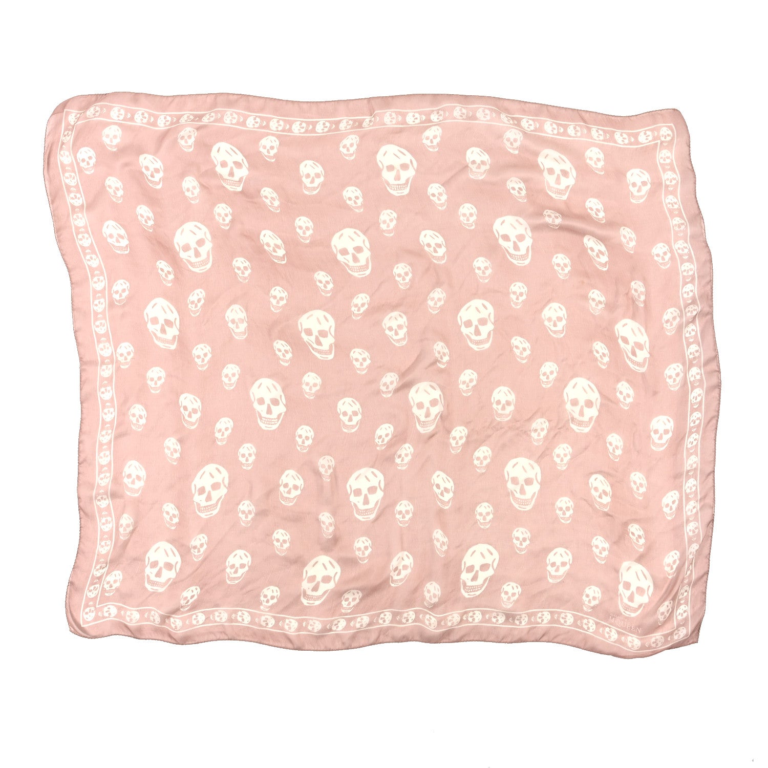 Alexander McQueen Silk Chiffon Skull Scarf Pink 1741483 – FASHIONPHILE
