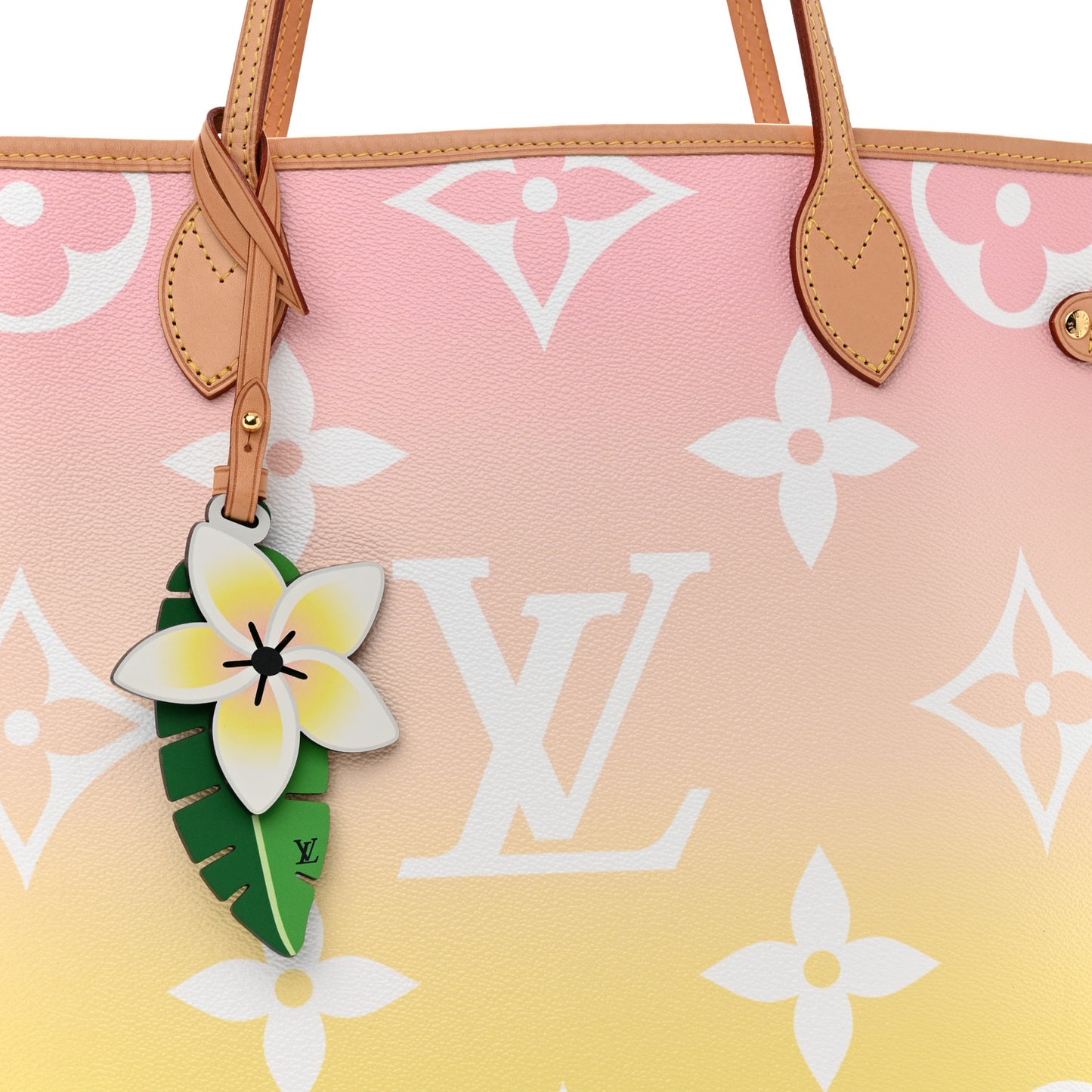 Monogram Giant By The Pool Neverfull MM Light Pink