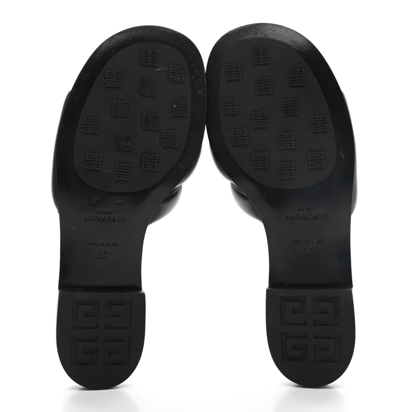 Nappa G Flat Sandals 36 Black