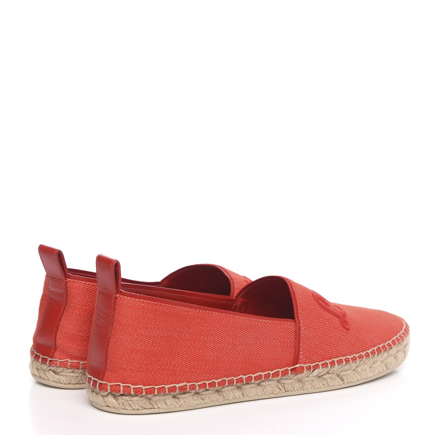 Canvas Waterfall Espadrille 40 Rouge