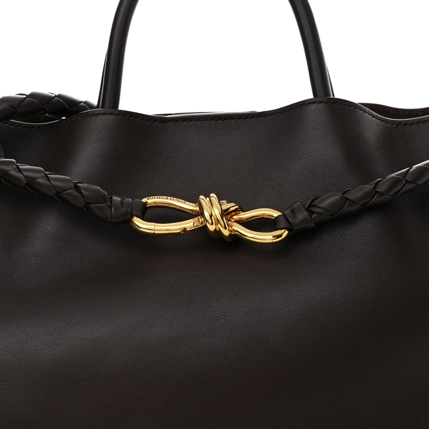 Silky Calfskin Medium Andiamo Shoulder Bag Fondant