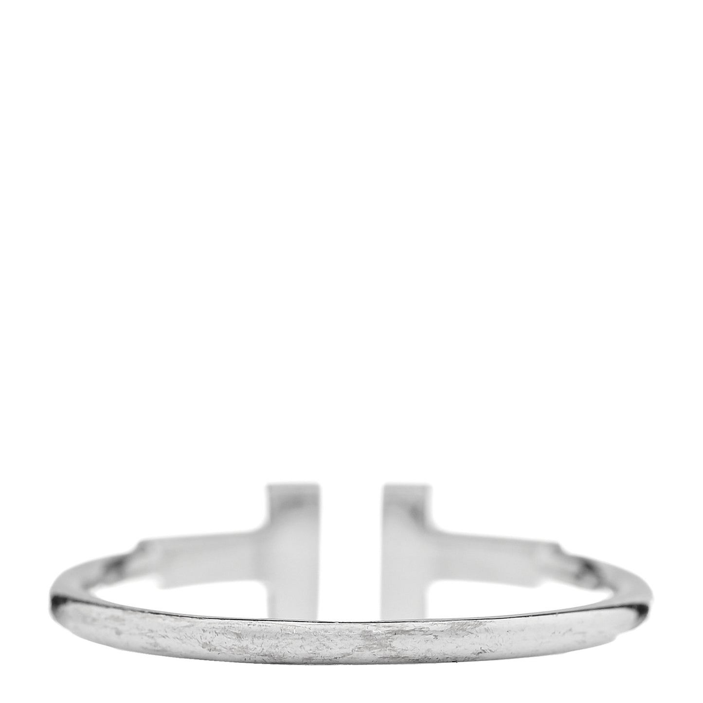 18K White Gold Ruby T Wire Ring 56 7.75