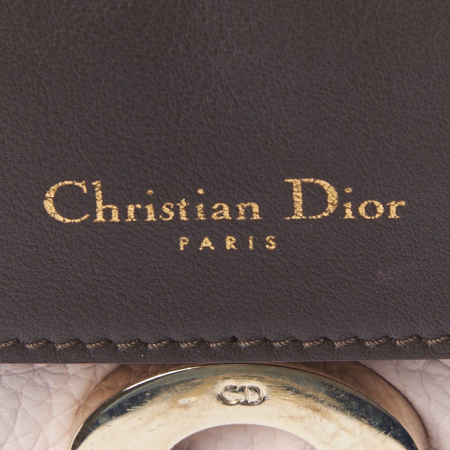 Bullcalf Mini Be Dior Flap Rose Poudre