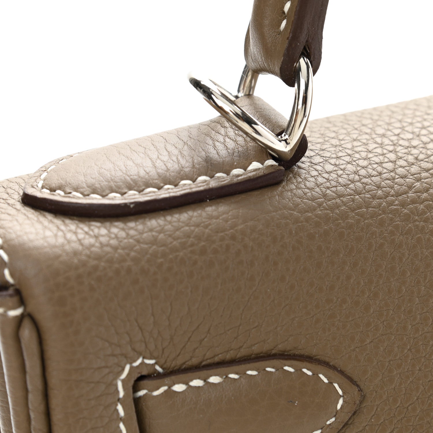 Hermes Togo Kelly Retourne 28 Etoupe 12 of 13