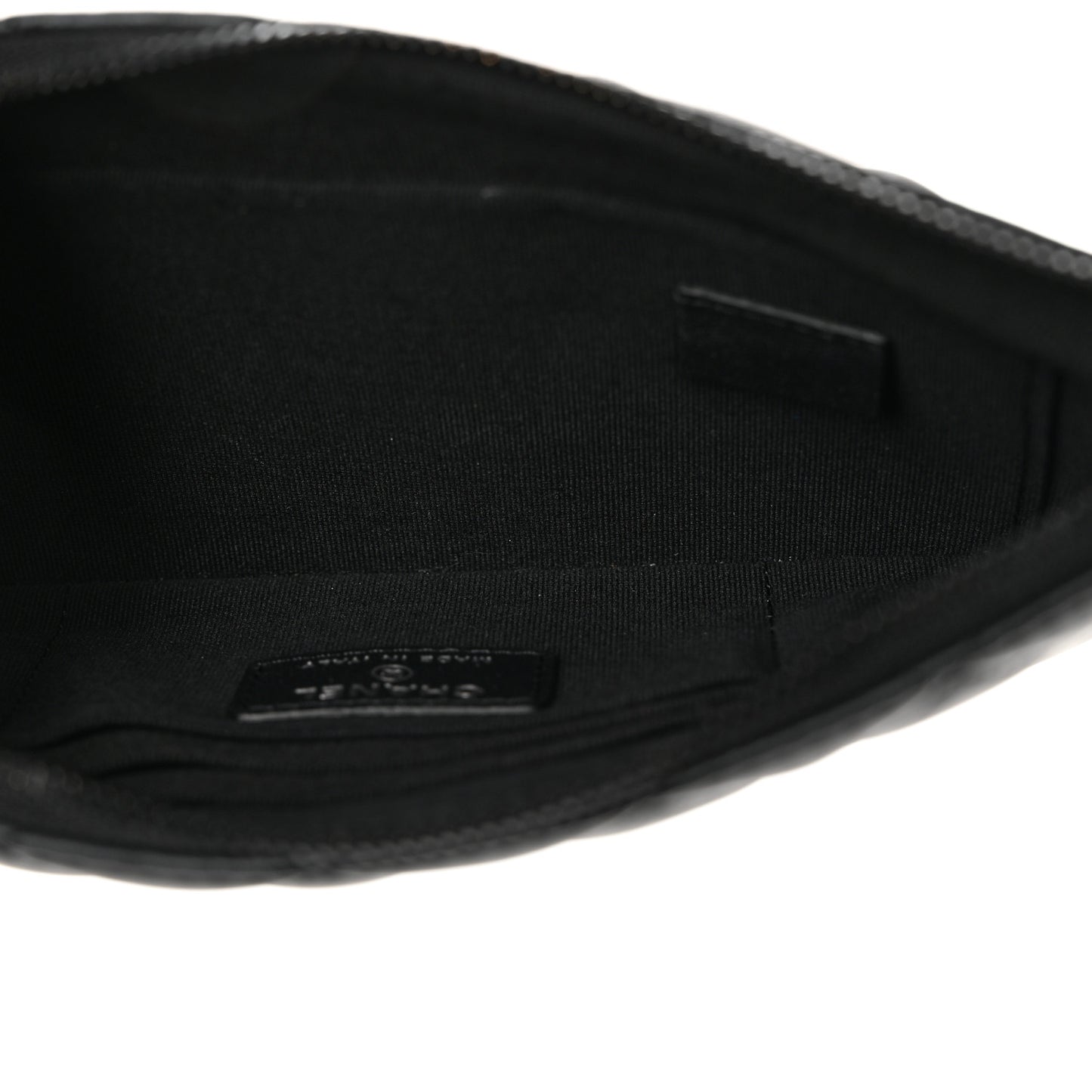 Lambskin Quilted Cosmetic Case So Black