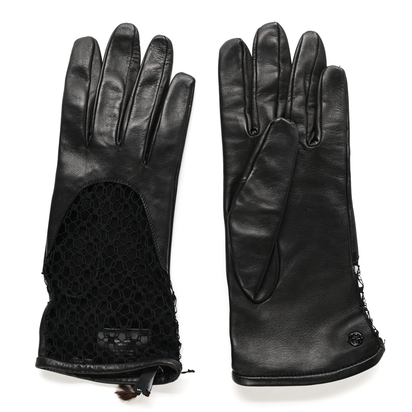Nappa Mesh Gloves 8 Black