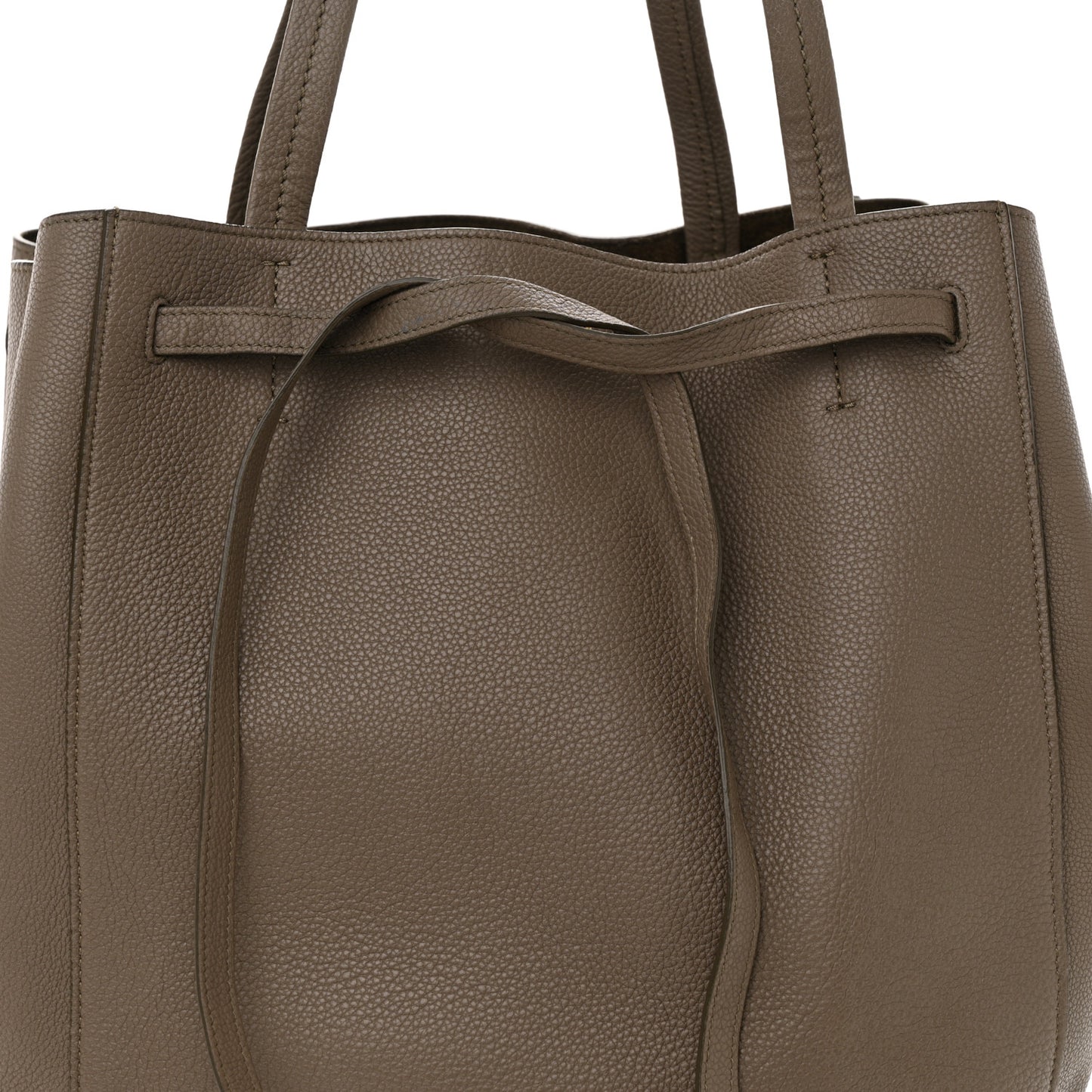 Grained Calfskin Medium Horizontal Cabas Phantom Taupe