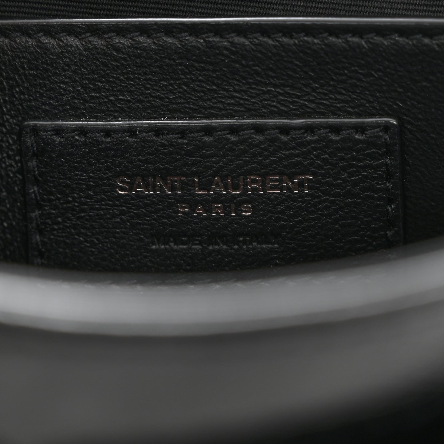 Crinkled Lambskin Matelasse Monogram Baby Niki Chain Satchel Black