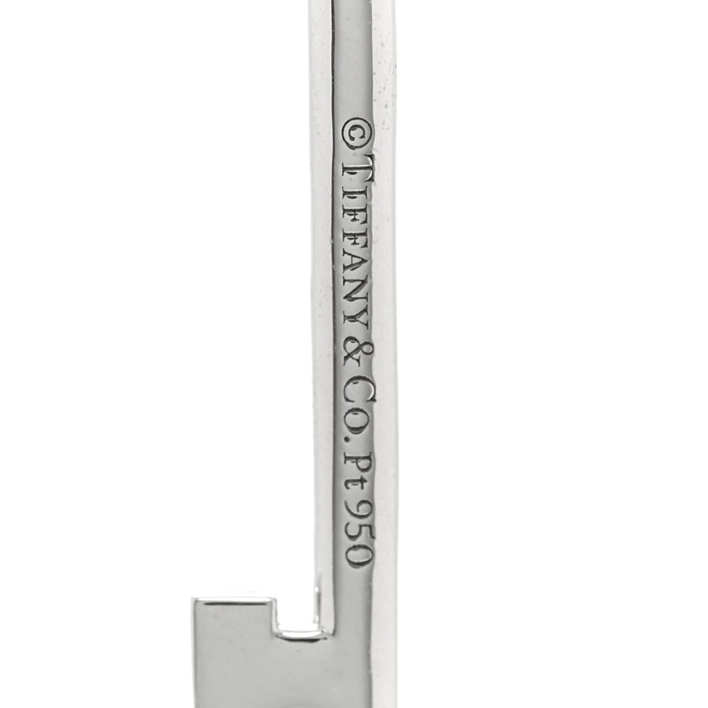 Platinum Diamond Medium Woven Key Pendant