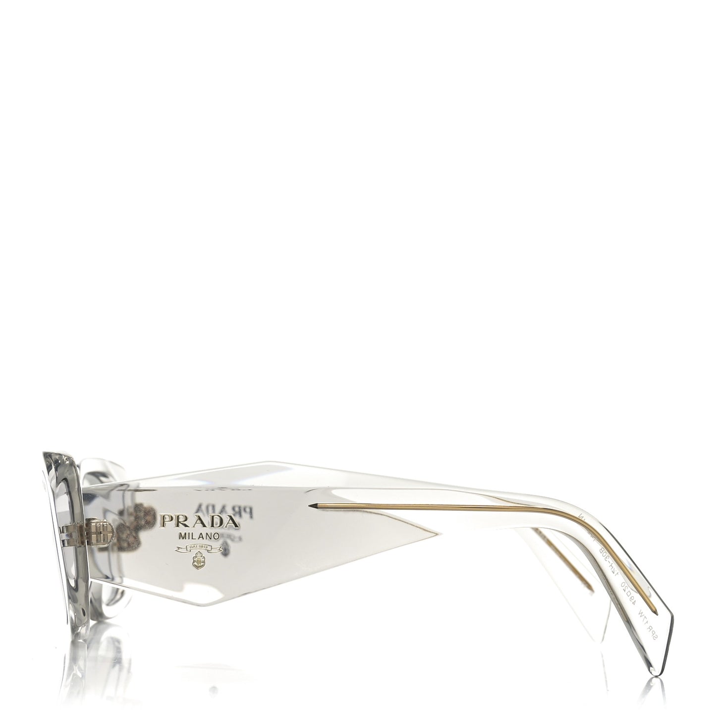 Acetate Symbole Sunglasses SPR 17W Transparent Gold