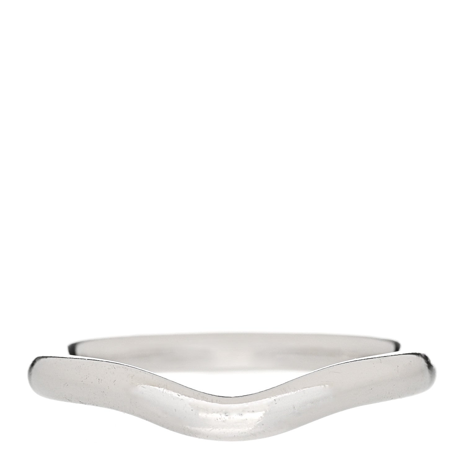 Tiffany Platinum 2mm Elsa Peretti Wedding Band Ring 49 5 1 of 6