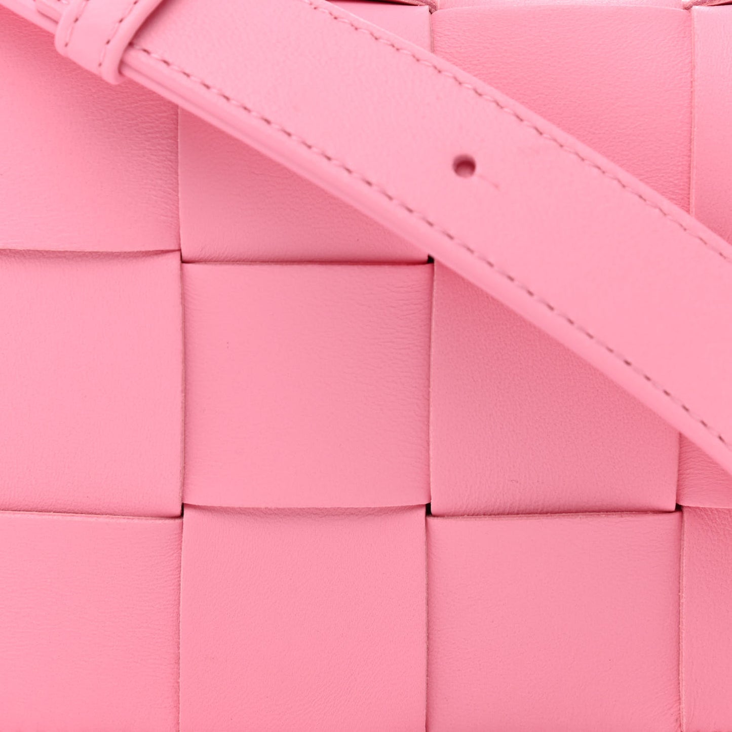 Lambskin Maxi Intrecciato Small Cassette Crossbody Bag Ribbon