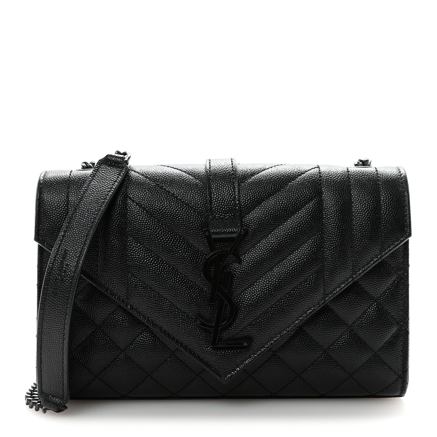 Saint Laurent Grain De Poudre Textured Mixed Matelasse Triquilt