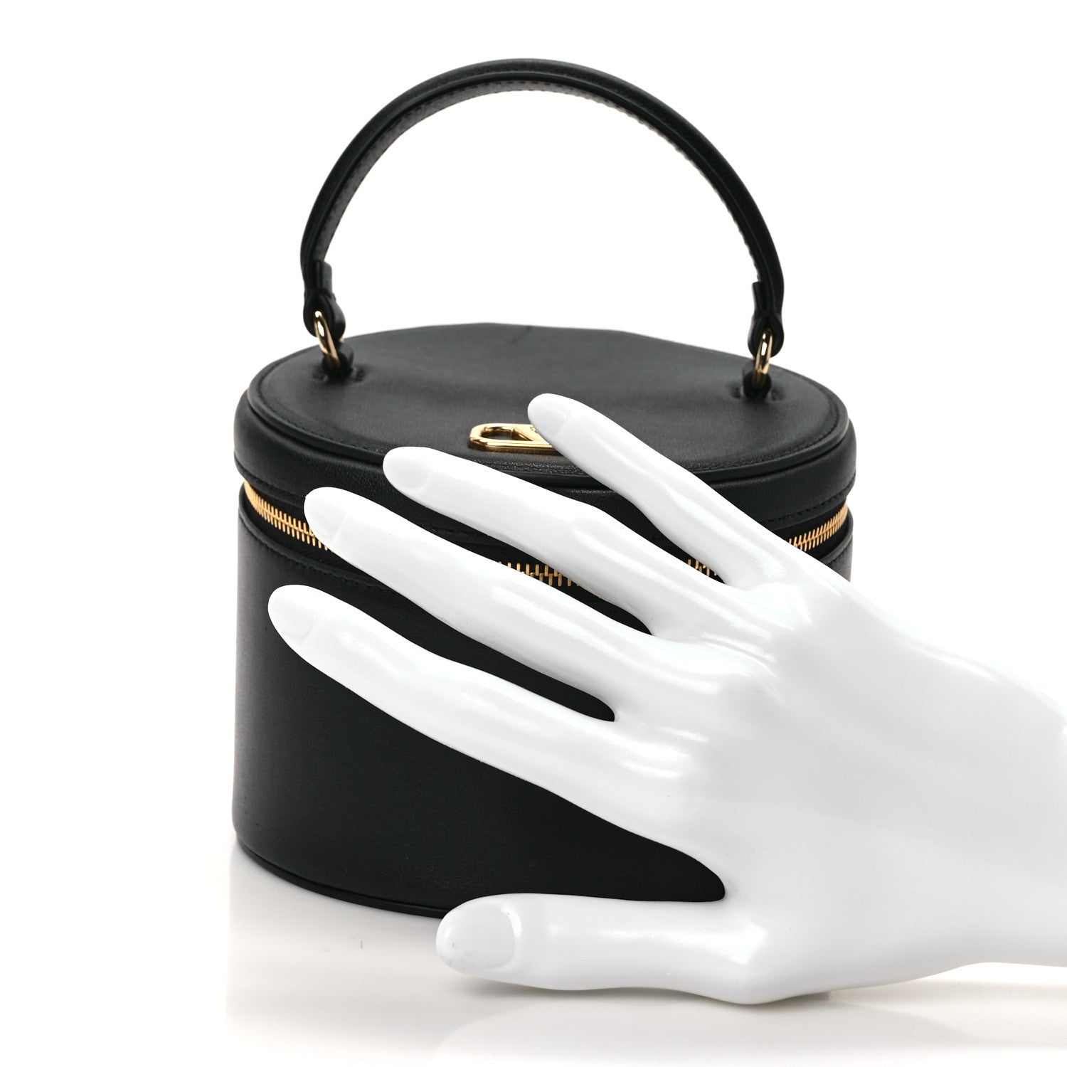 Valentino Garavani Calfskin Jewelry Box Black 2 of 12