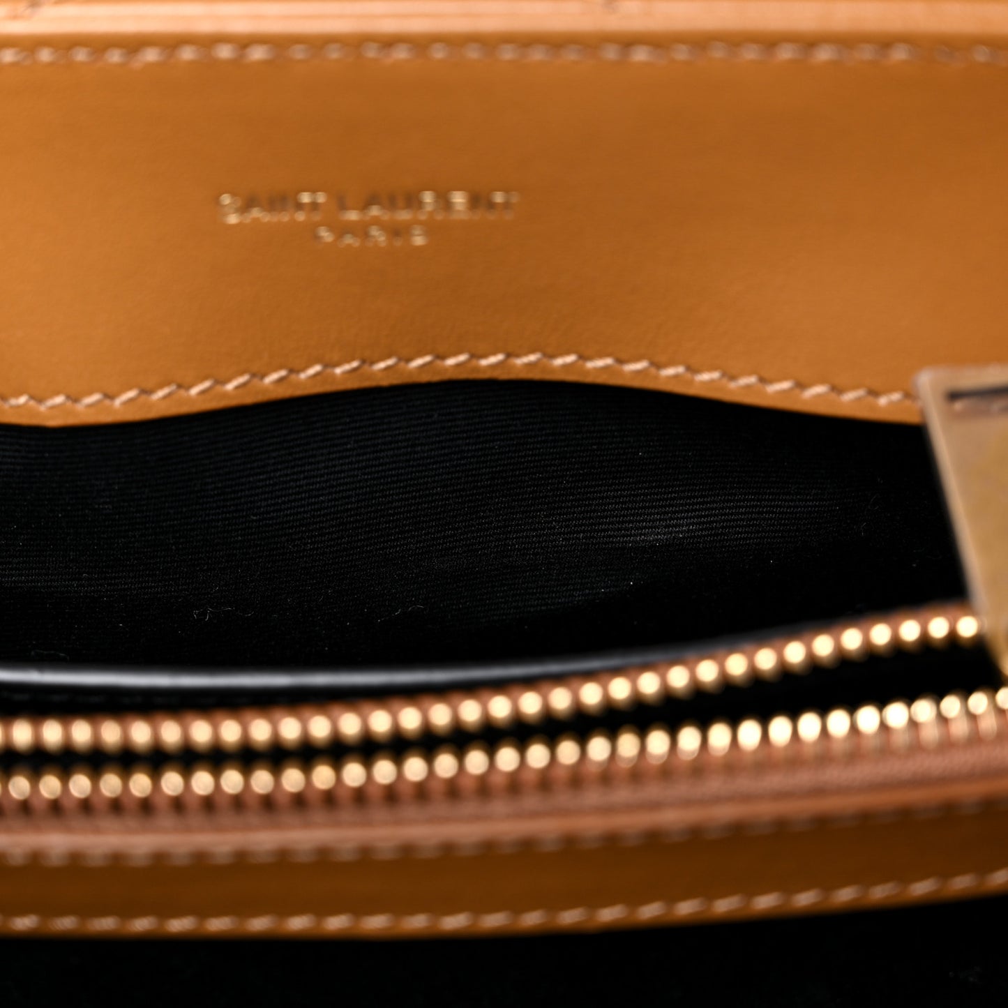 Calfskin Y Quilted Monogram Small Loulou Chain Satchel Dark Natural