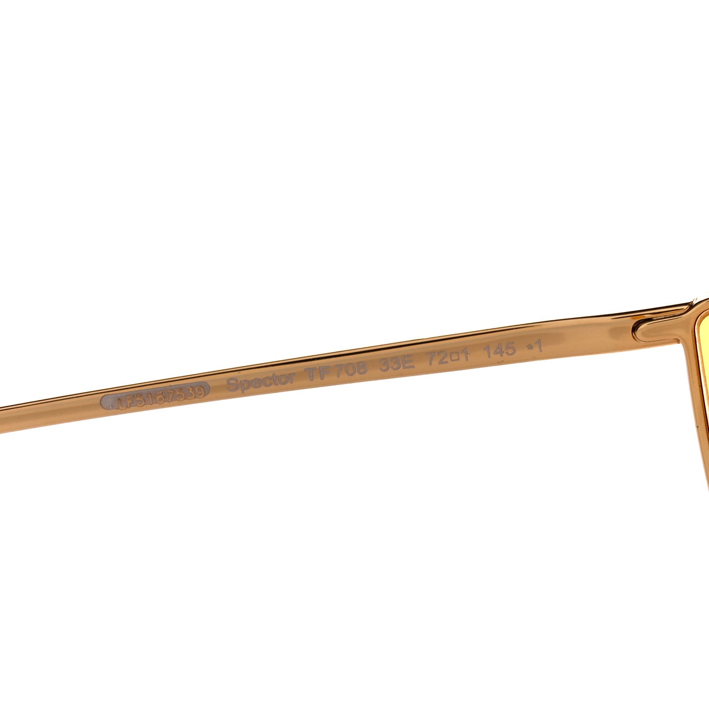Square Spector Sunglasses TF 708 Gold