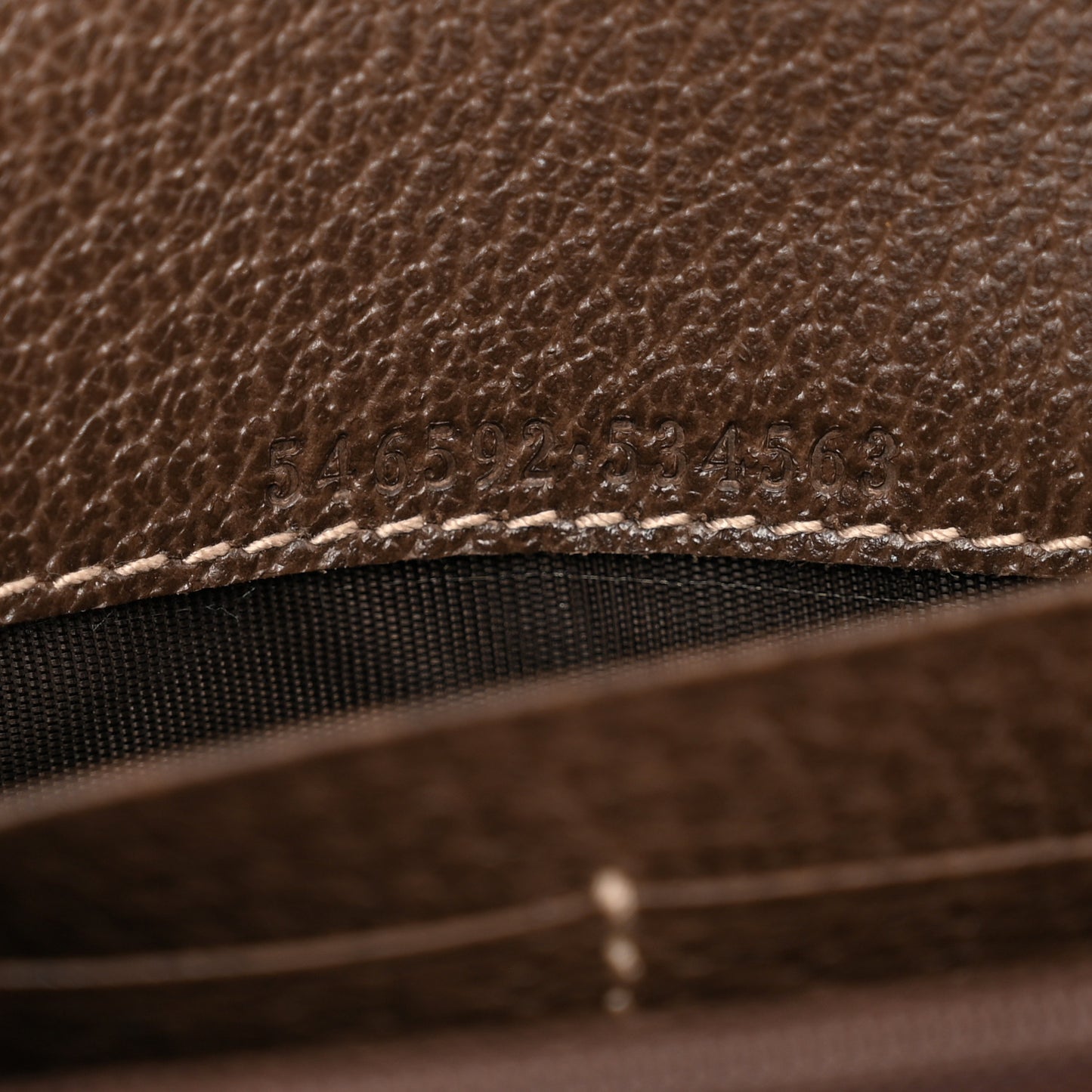 GG Supreme Monogram Web Ophidia Wallet On Chain Brown