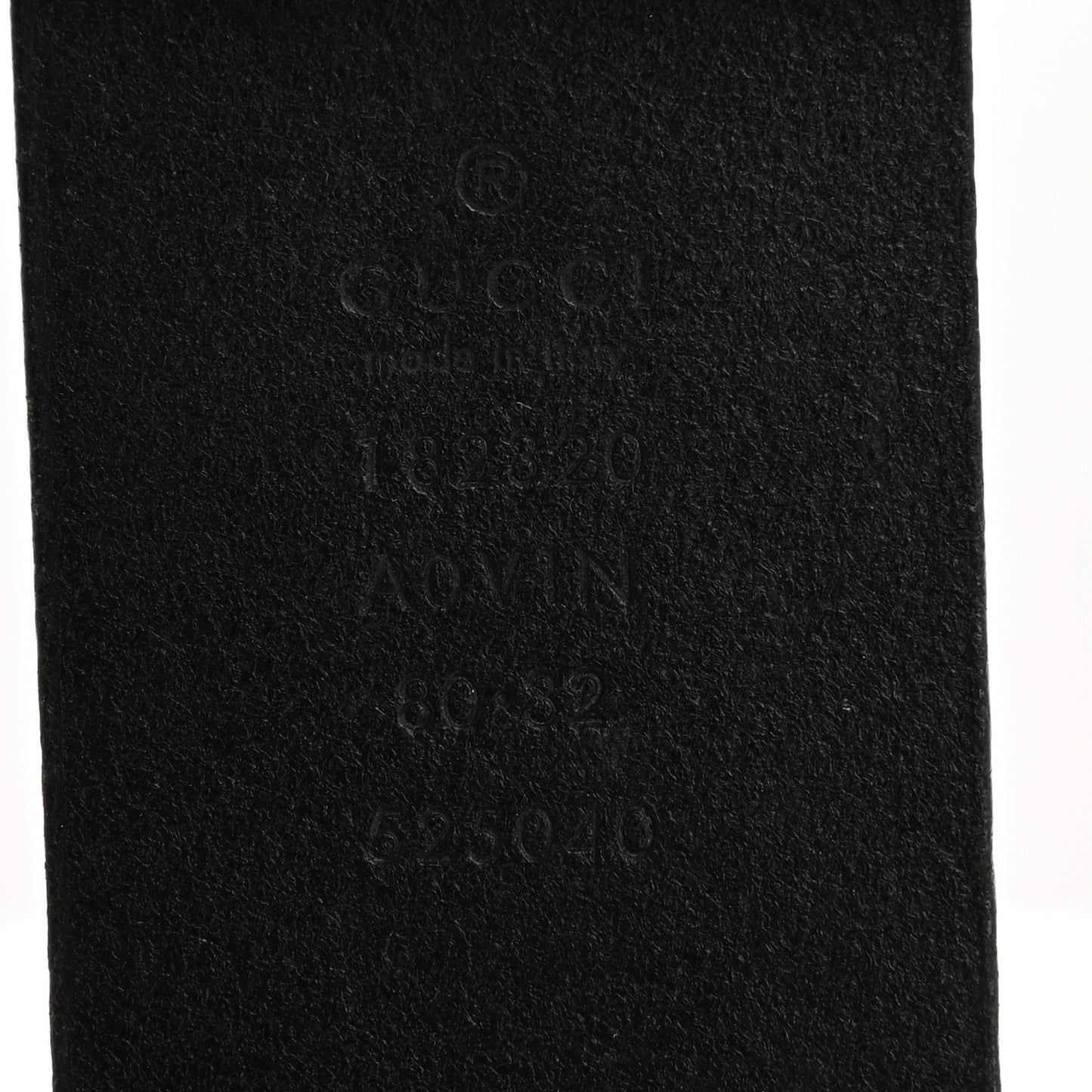 Guccissima Square G Belt 80 32 80 32 Black